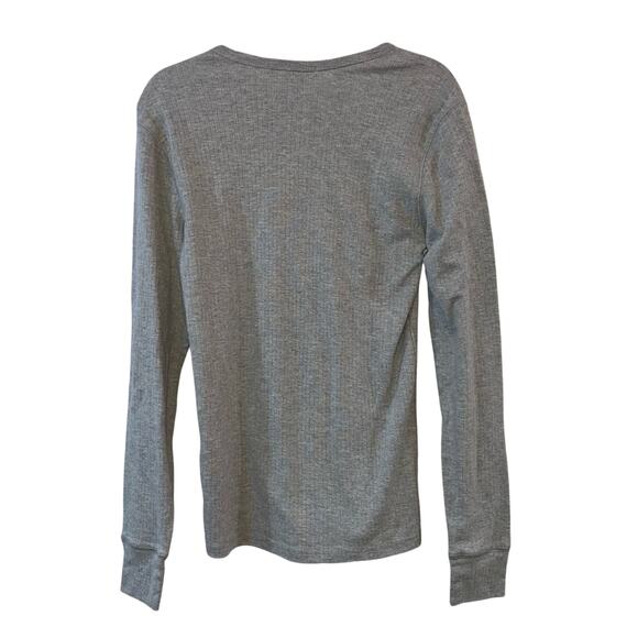 Slate & Stone Toby Ribbed Gray Long Sleeve Shirt - Picture 2 of 7